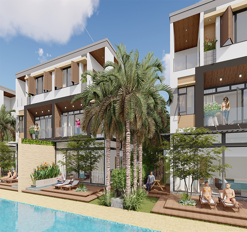 Villa Song Lập Hướng Vườn Quốc Hương Resort-Long Hải